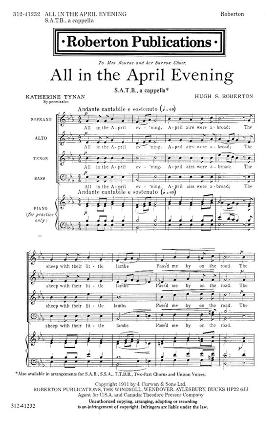 All in the april evening