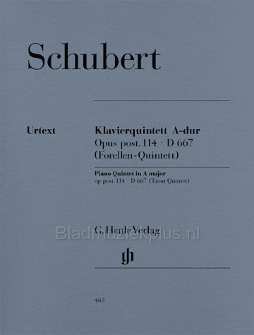 Schubert:  Forellenquintett A-Dur op. post. 114 D 667 (Henle Urtext Edition)