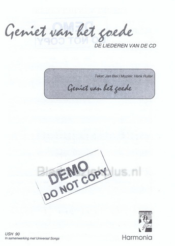 Geniet Van Het Goede (SATB)