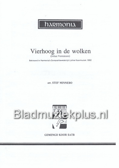 Vierhoog In De Wolken (SATB)