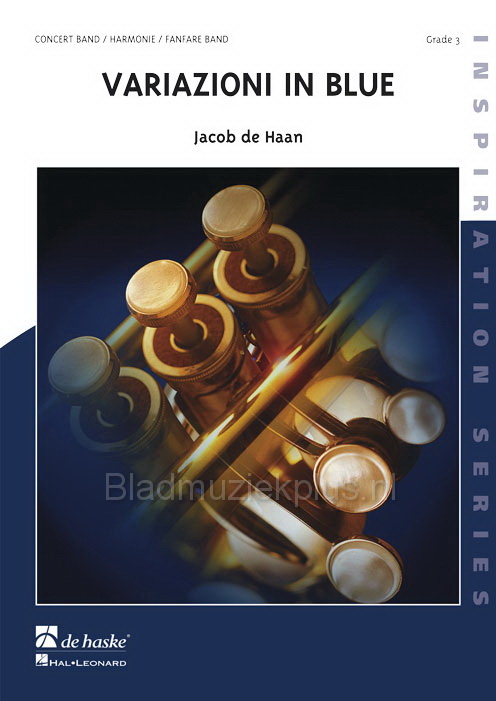 Jacob de Haan: Variazioni in Blue (Partituur Harmonie Fanfare Brassband)