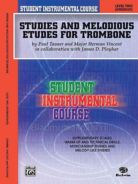 Student Instrumental Course: Studies and Melodious Etudes fuer Trombone, Level II