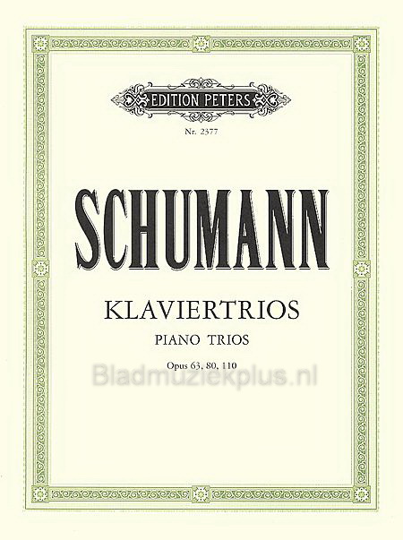 Robert Schumann:  Klaviertrios Opus 63 80 110