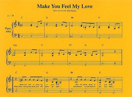 Adele: Make You Feel My Love Piano