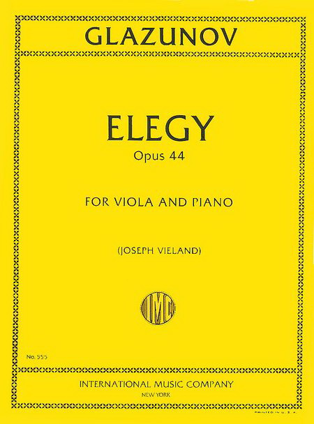 Glasunow: Elegy Op. 44