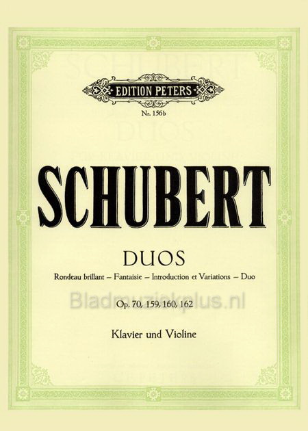 Franz Schubert: Duos Op.70 159 160 162
