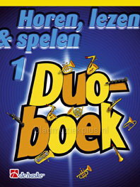 Horen Lezen & Spelen 1  Duoboek Trombone (T.C. Vioolsleutel G-Sleutel)