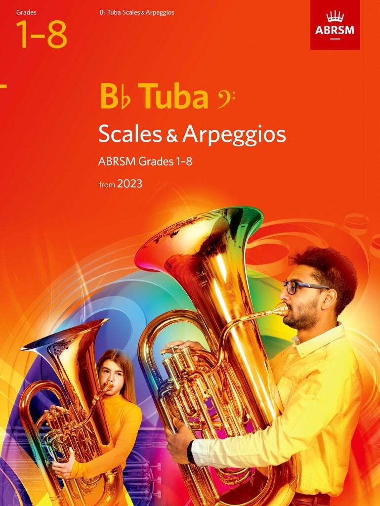 Scales and Arpeggios for Bb Tuba BC Grades 1-8 from 2023