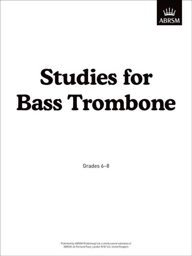 Studies for Bass Trombone