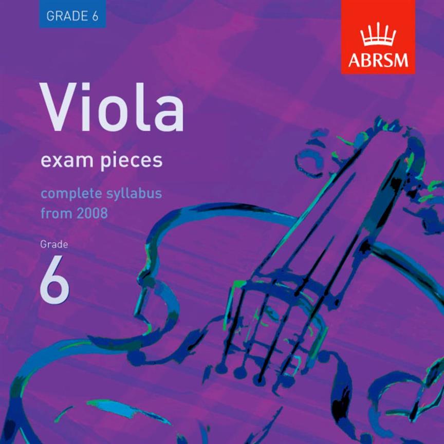 Viola exam pieces, complete syllabus from 2008