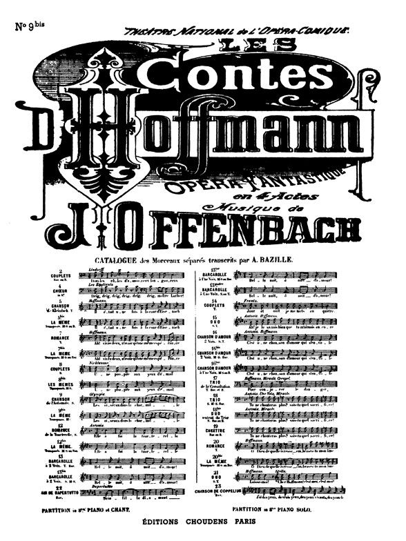 Contes D'hoffmann (Les) No 9bis