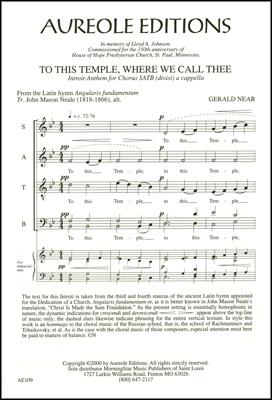 To This Temple, Where We Call Thee