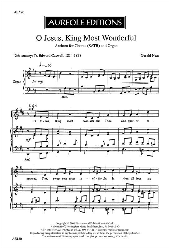 O Jesus, King Most Wonderful