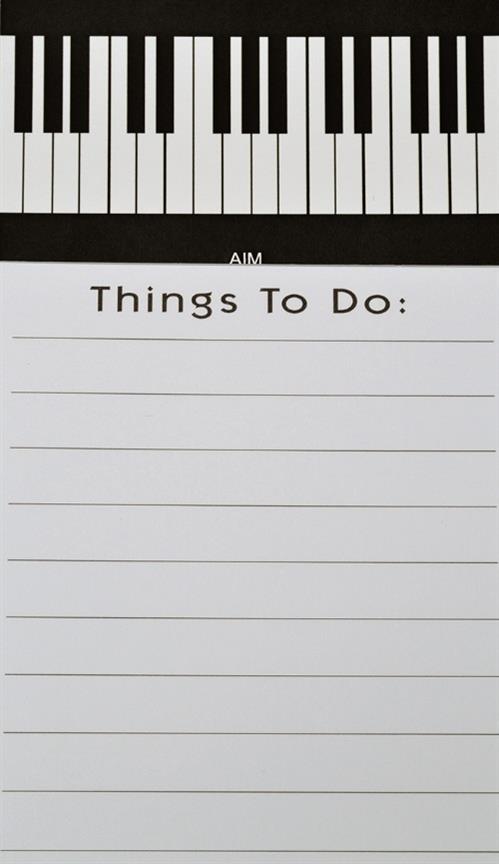 Magnetic Note Pad: Keyboard