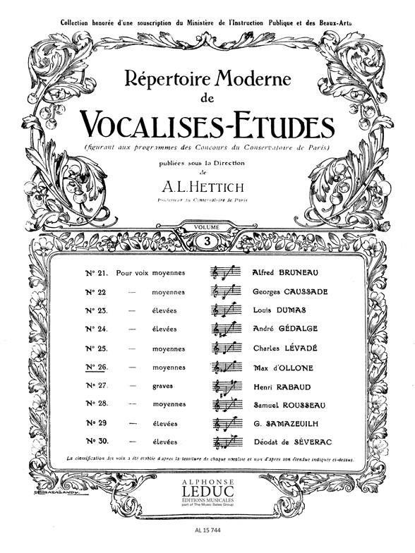 D' Ollone: Vocalise Etude N026