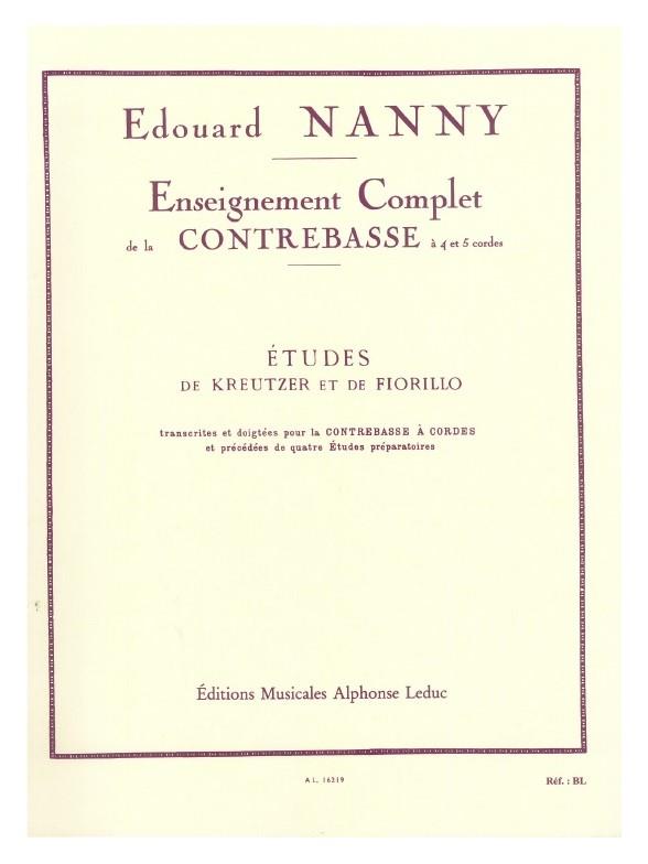 Edouard Nanny: Etudes de Kreutzer et de Fiorillo