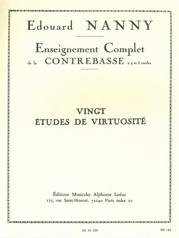 Nanny: 20 Etudes De Virtuosite