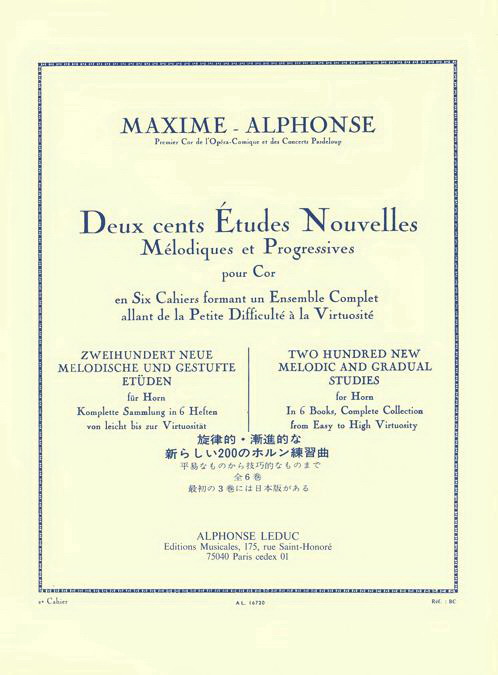 Maxime Alphonse: Deux cents Etudes Nouvelles