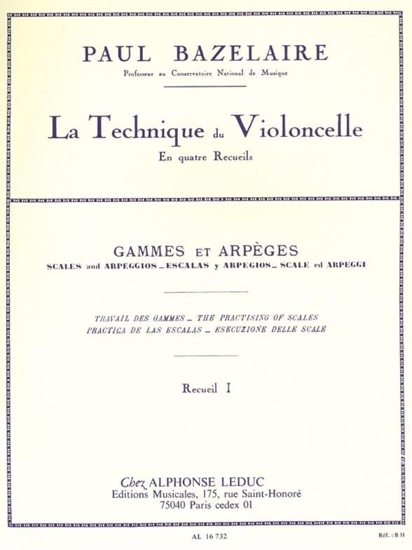 Cello Method - Scales And Arpeggios, Volume 1