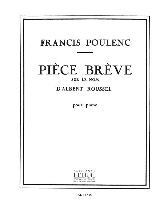 Piece breve sur le Nom dAlbert Roussel