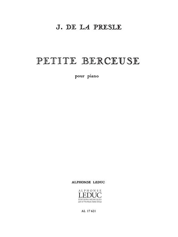 De Presle: Petite Berceuse
