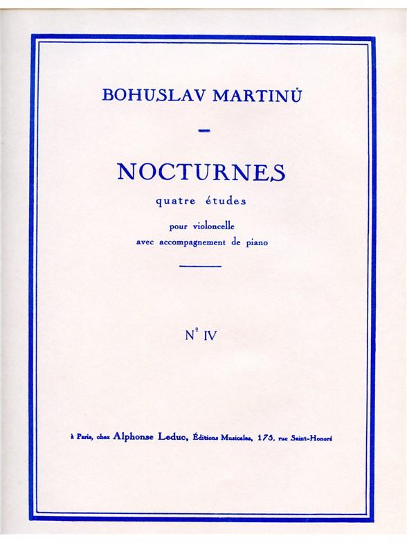 Bohuslav Martinu: 4 Nocturnes H189, No.4
