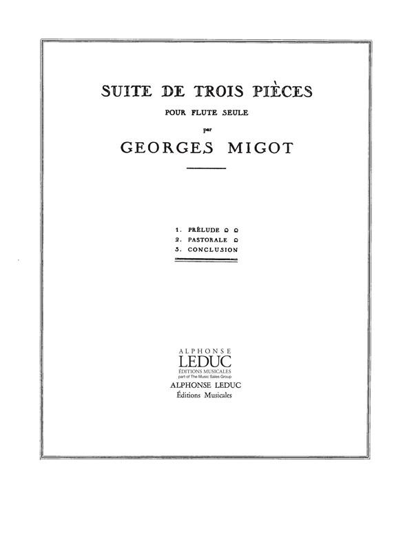 Migot: Suite De 3 Pieces