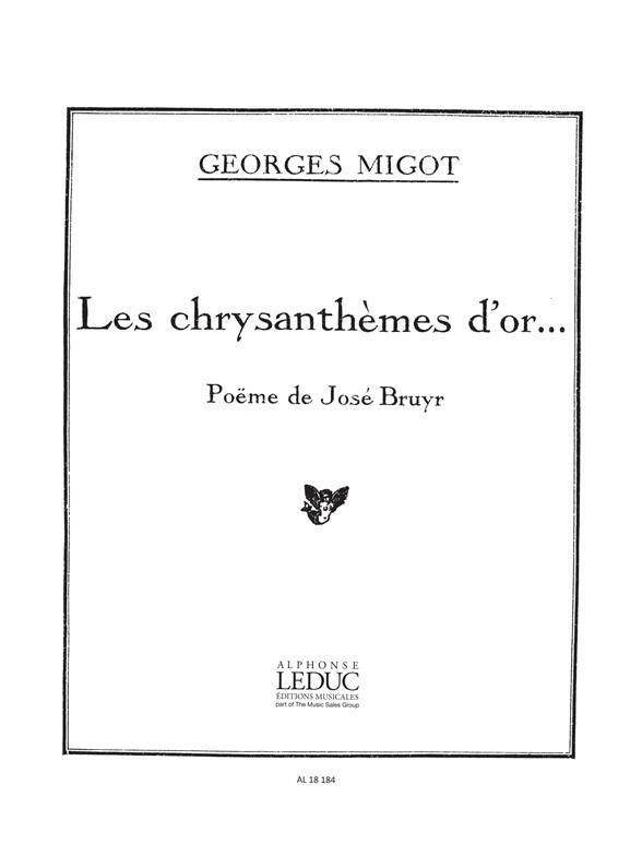 Migot: Chrysanthemes D'Or