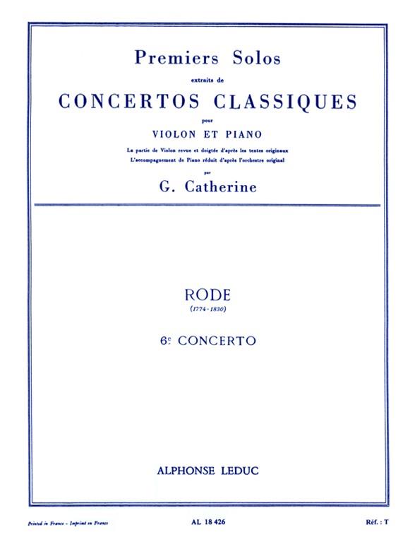 Rode: Premiers Solos Concertos