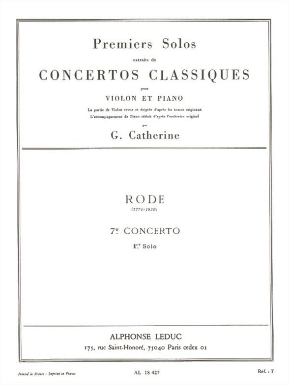 Rode: 7th Concerto - 1st Solo