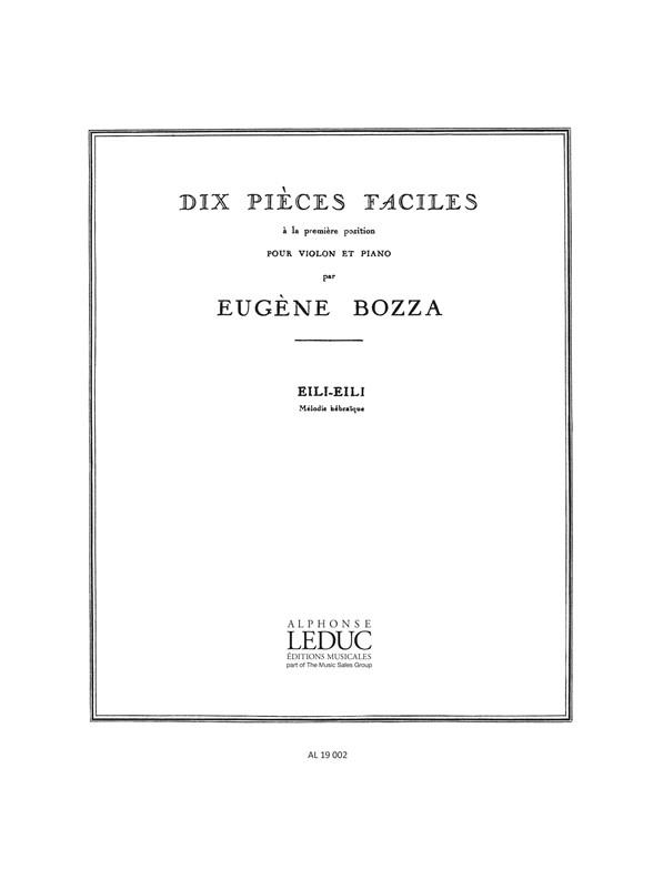 Eugène Bozza: 10 Pieces Faciles