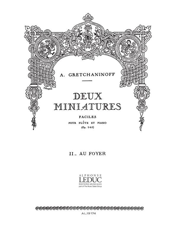 Suite miniature Op.145, No.8 – Adieux de Manon