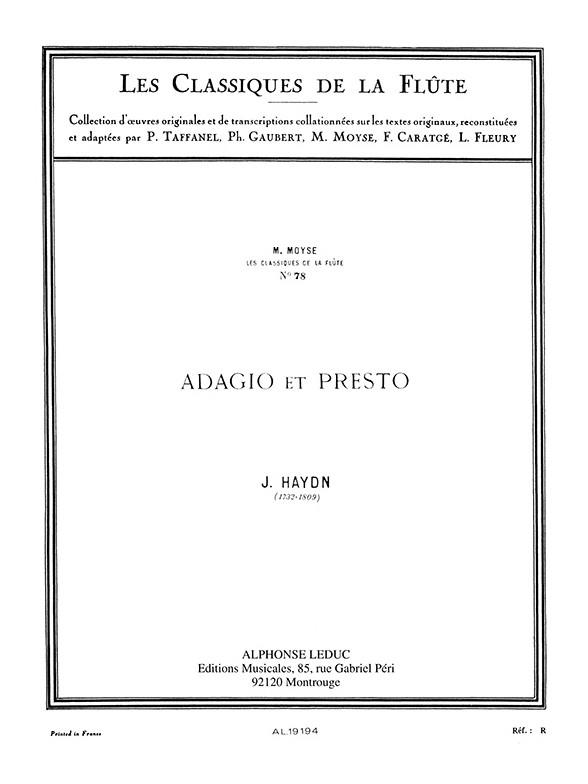 Franz Joseph Haydn: Adagio et Presto