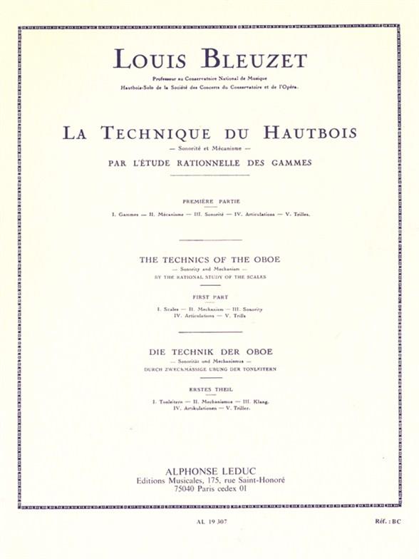 Techniques Of The Oboe, Sonority And Mechanism 1