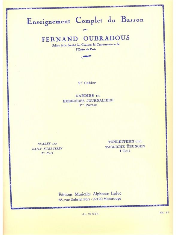 Oubradous: Complete Study of the Bassoon,