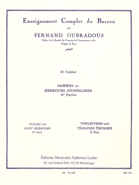 Fernand Oubradous: Enseignement complet Vol.2