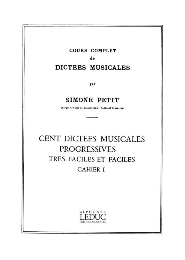 Cours Compl.Dictees Musicales Vol.1