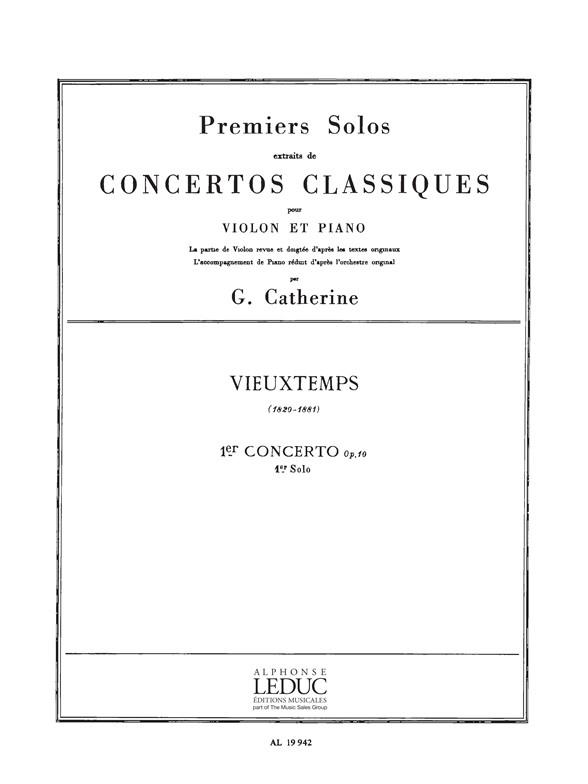 Premier Solo Extrait concerto No.1 En Mi Majeur