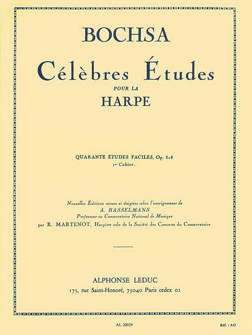 Robert Nicholas-Charles Bochsa: Célèbres Études pour la harpe, 1