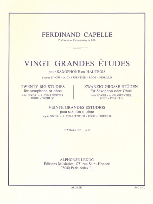 F. Capelle: 20 Grandes Etudes Vol.1