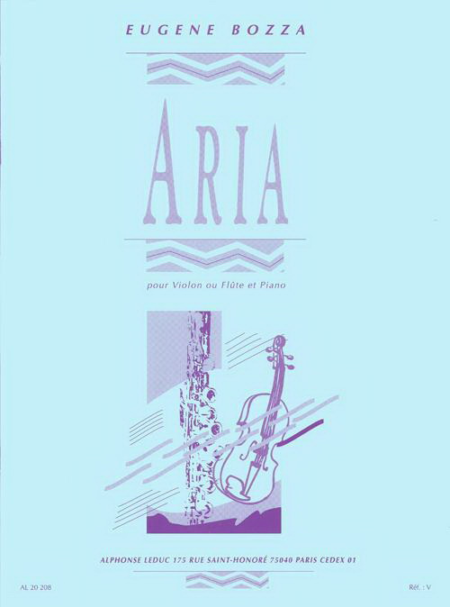Bozza: Aria (Violin Or Flute/Piano)