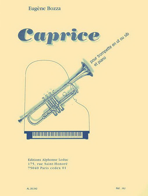 Eugène Bozza: Caprice for Trumpet in C or B? and Piano