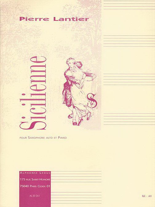Lantier: Sicilienne for Alto Saxophone and Piano