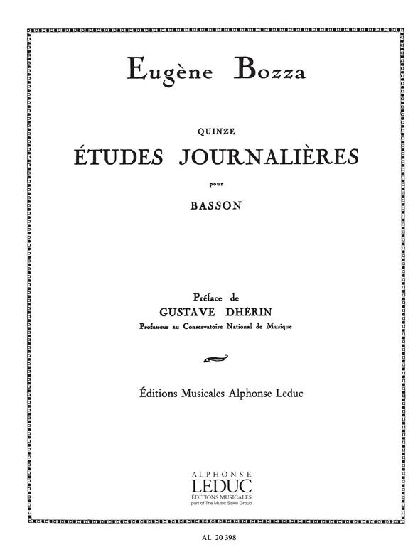 Eugène Bozza: 15 Etudes journalières Opus64