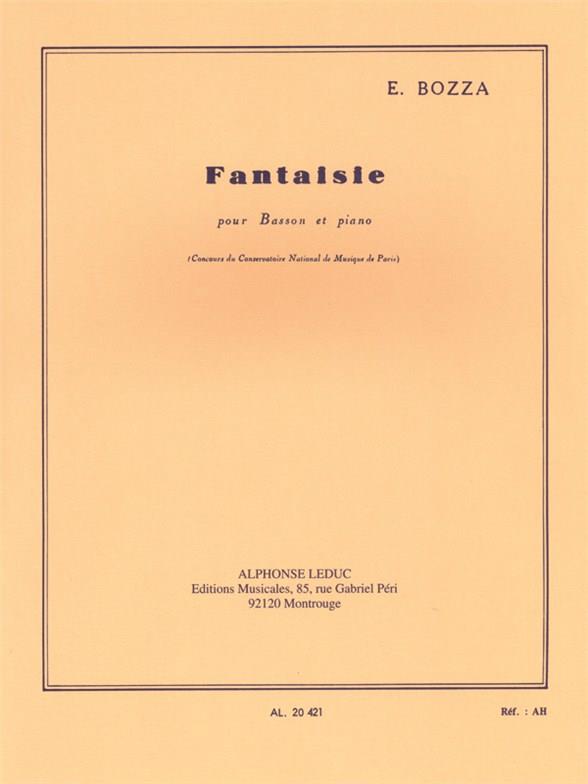 Eugène Bozza: Fantasy, for Bassoon and Piano