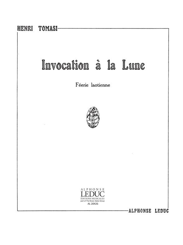 Henri Tomasi: Invocation A La Lune