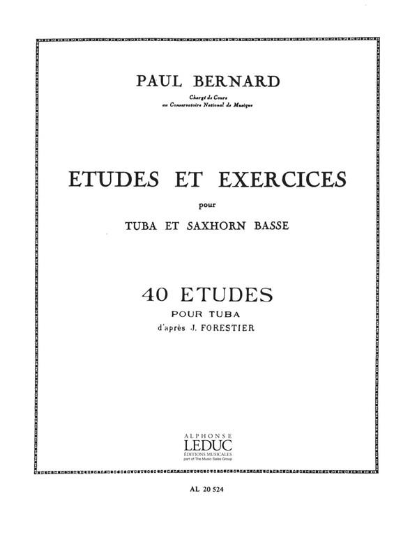 P. Bernard: 40 Etudes D'Apres fuerestier