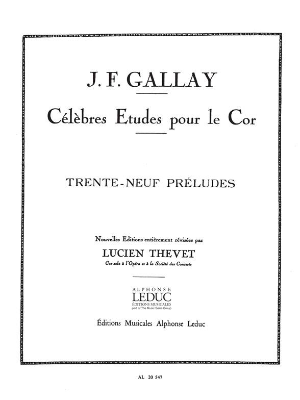Gallay: 39 Preludes Mesures Et Non Mesures Op27