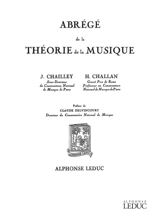 Challan Abrege de La Theorie de La Musique