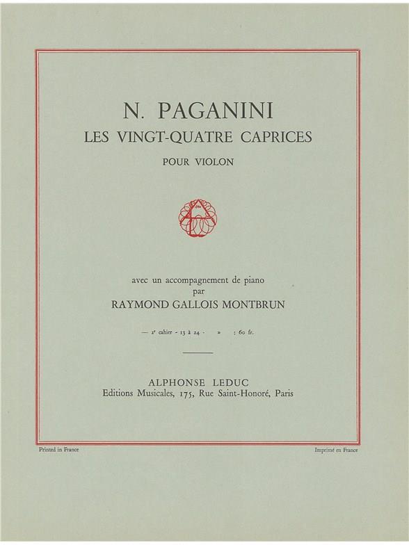 Nicolas Paganini: 24 Caprices